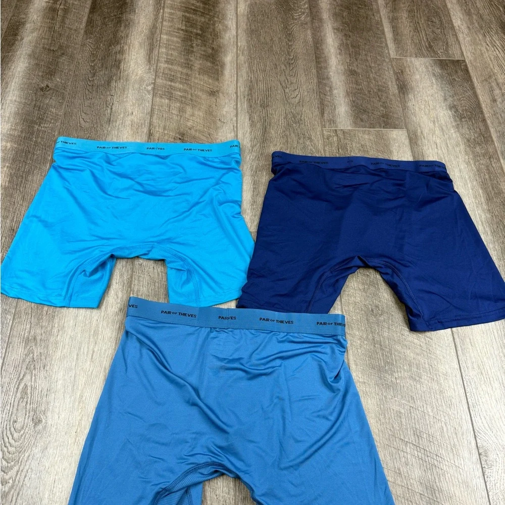 Pair Of‎ Theives Men's Blue Boxer Briefs Set